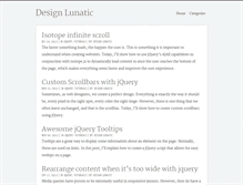 Tablet Screenshot of designlunatic.com